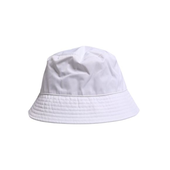 Dolce & Gabbana White Cotton Wide Brim Bucket Men's Hat
